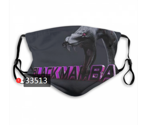 2021 NBA Los Angeles Lakers #24 kobe bryant 33513 Dust mask with filter->nba dust mask->Sports Accessory